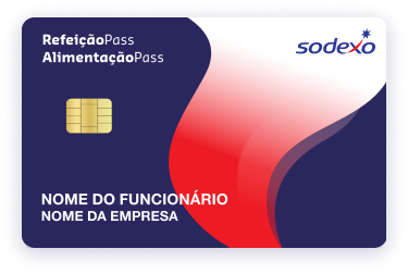 Cartão refeição pass e alimentação pass Sodexo